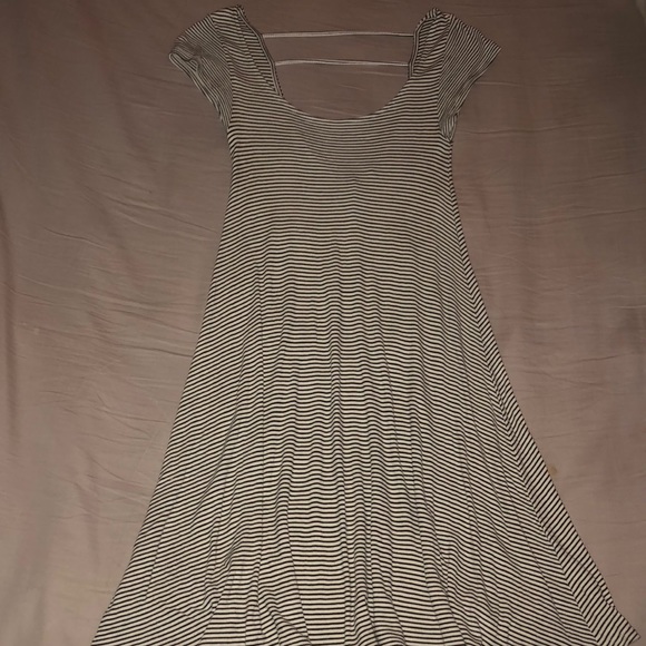 american eagle striped low back dress - Picture 1 of 3